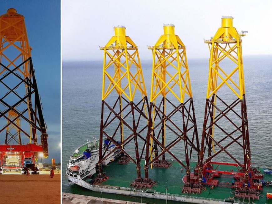 Heavy Haulage and load out of wind offshore jackets.